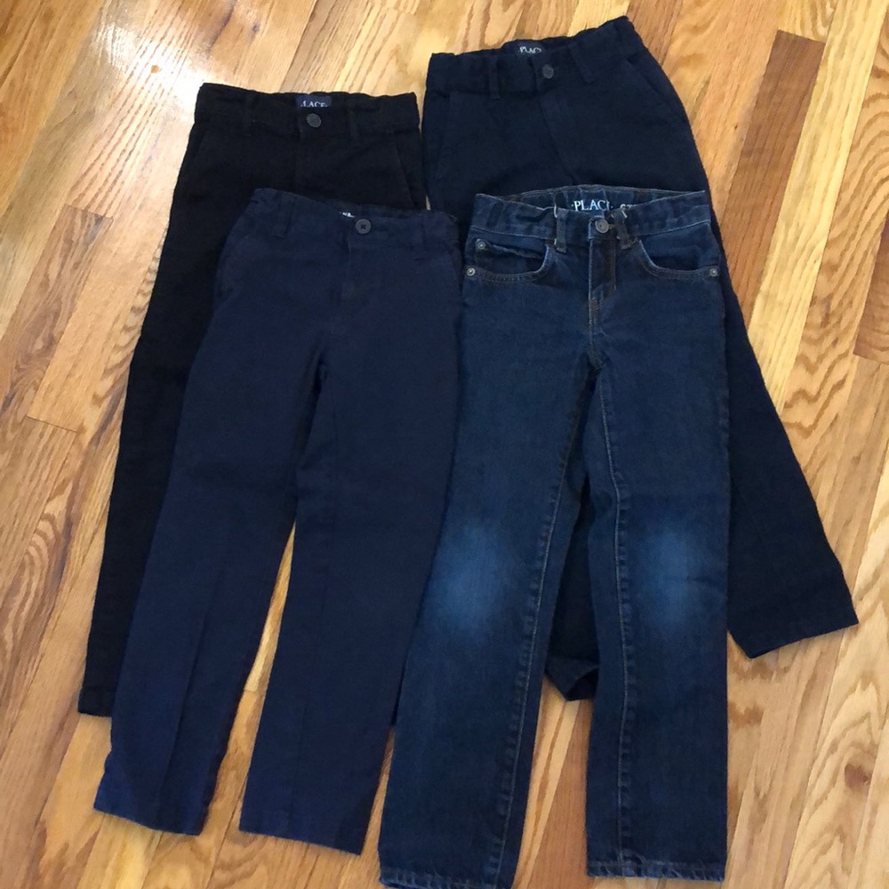 Boys pants, 3 size 7, 1 size 6.